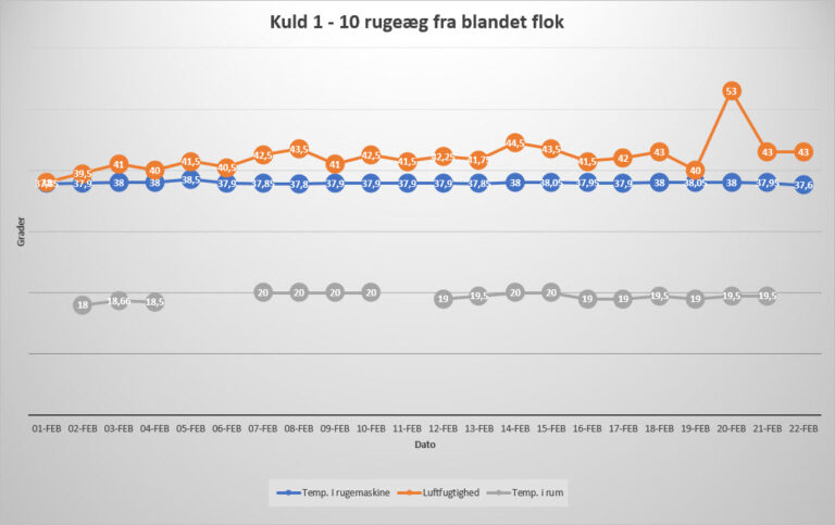 Read more about the article Overblik over klækning af kuld 1 og 2