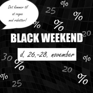 Read more about the article Pssst! Husk Black Weekend d. 26.-28. november 🎉